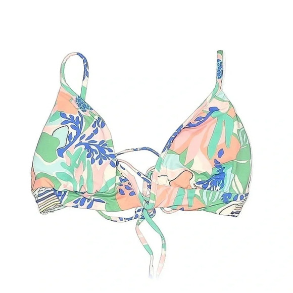 Maaji Women's Standard V Wire Long Line Triangle Bikini Top Swimsuit Size XL - Picture 2 of 3